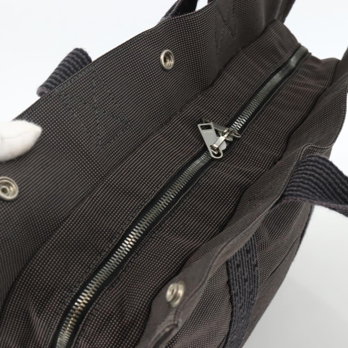 Hermes Fourre-Tout Herline Canvas Gray Canvas Tote Bag Bag (Pre-Owned)