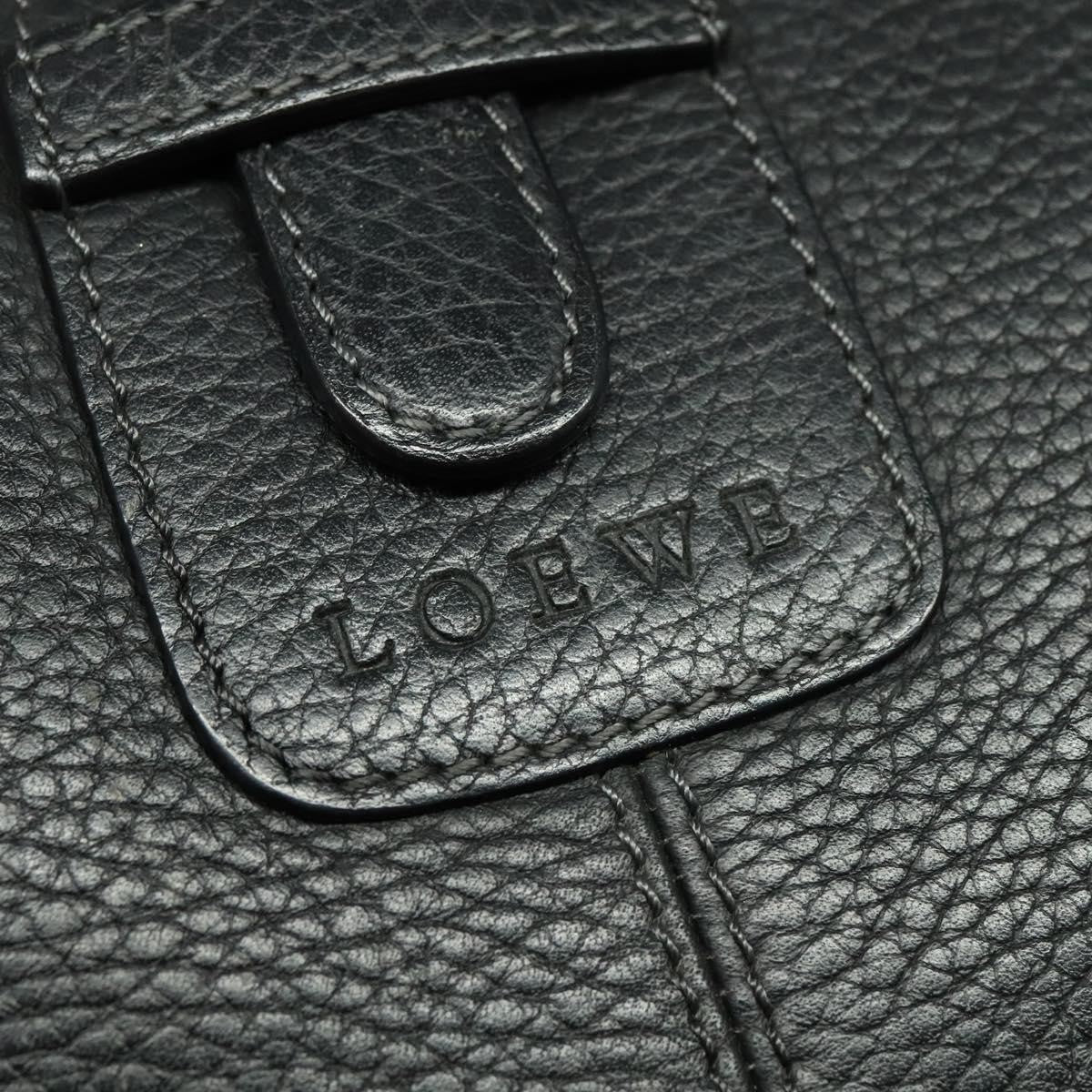 Loewe Vintage Leather Black Leather Shoulder Bag Bag (Pre-Owned)
