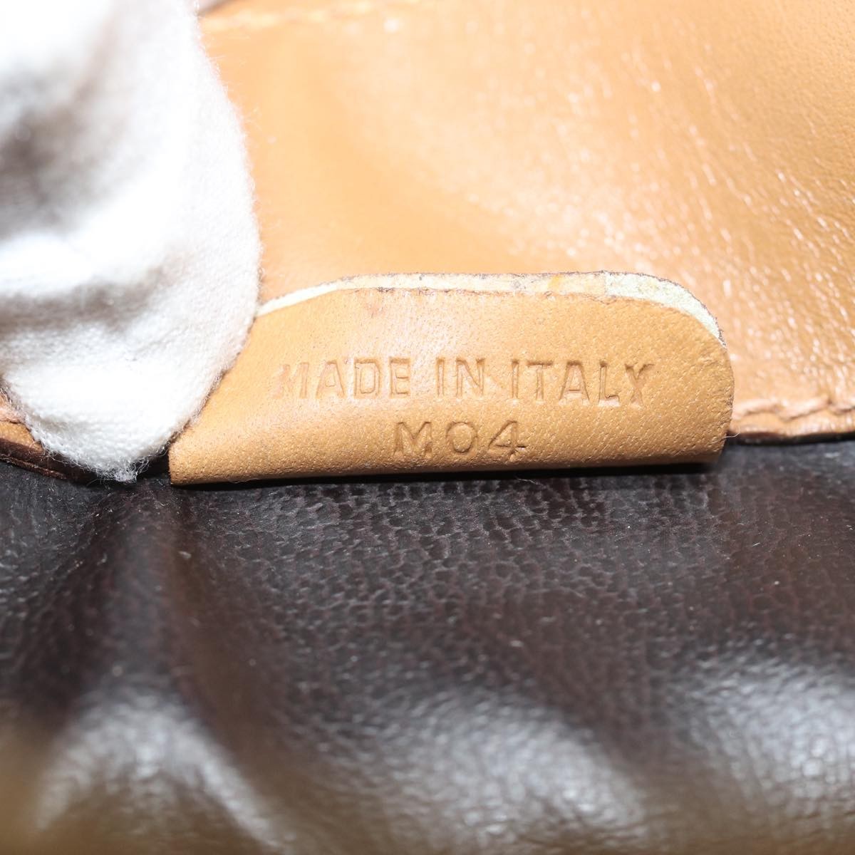 Celine Vintage Macadam Canvas And Leather Beige Canvas Shoulder Bag Bag (Pre-Owned)