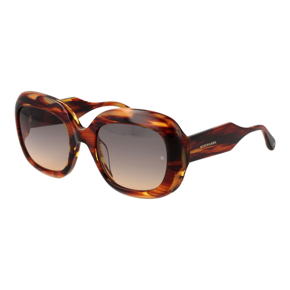 Scotch & Soda Brown Acetate Women's Sunglasses
