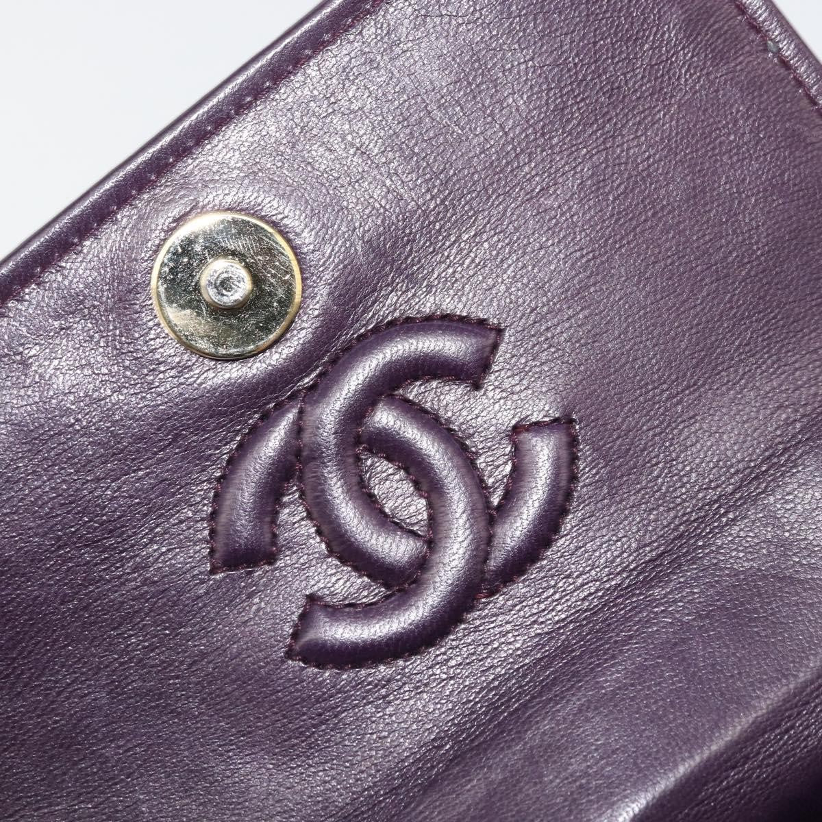 Chanel Wallet On Chain Quilted Velvet Purple Velvet Handbag (Pre-Owned)