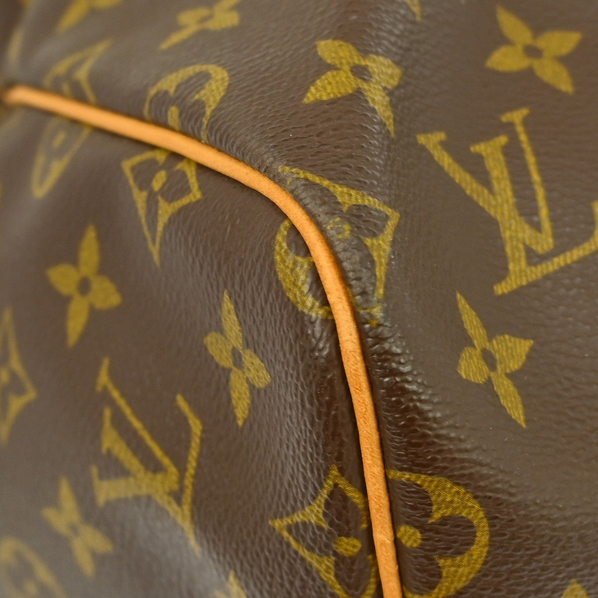 Louis Vuitton Keepall Bandoulière Monogram Brown Canvas Travel Bag Bag (Pre-Owned)