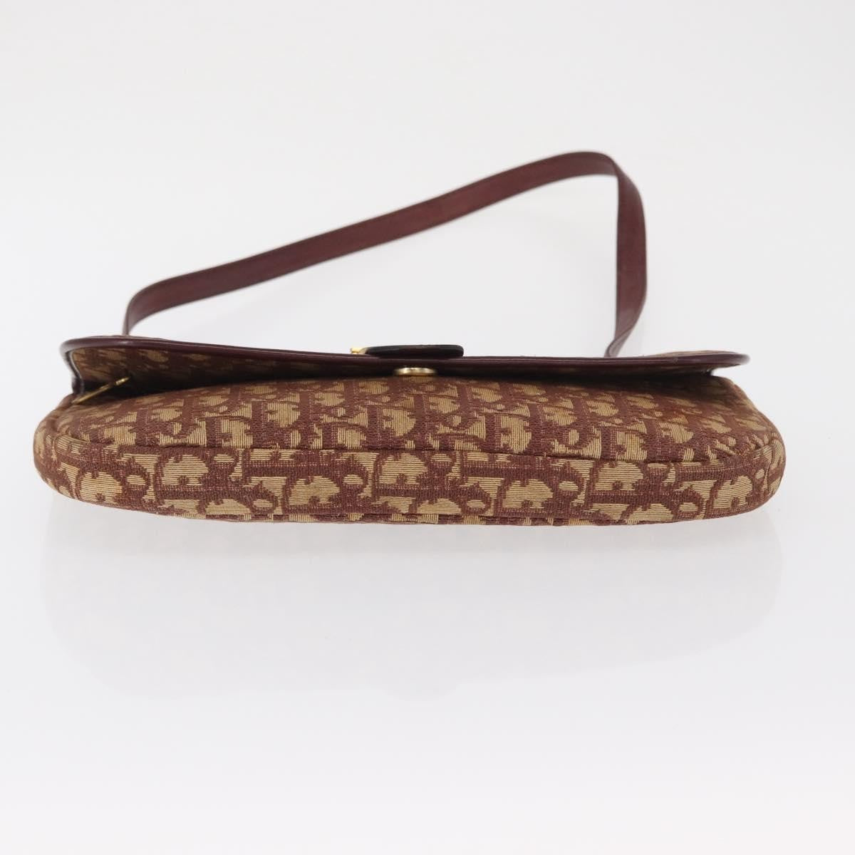 Christian Dior Vintage Cd Trotter Canvas Red Canvas Shoulder Bag Bag (Pre-Owned)