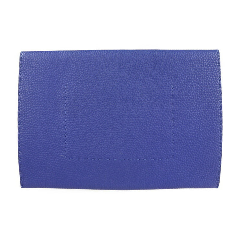 Fendi Blue Leather Clutch Bag (Pre-Owned)