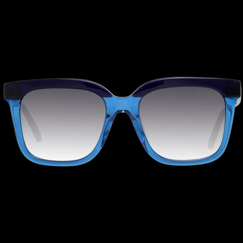 Emilio Pucci Chic Blue Square Gradient Women's Sunglasses