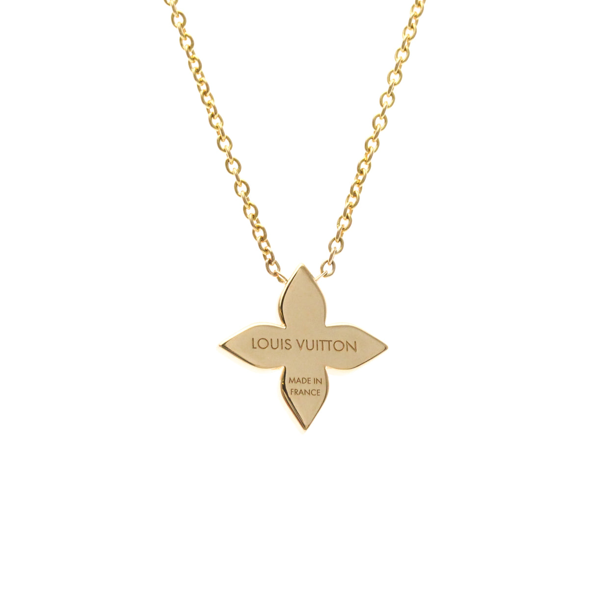Louis Vuitton Star Blossom Pendant 18K Rose Gold And Diamonds Gold Pink_Gold Necklace Jewelry (Pre-Owned)