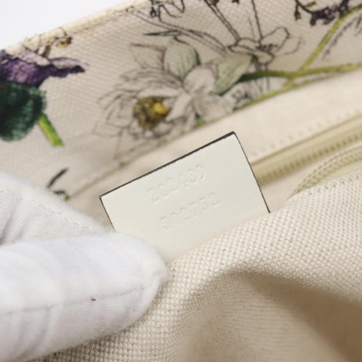 Gucci Open Flora Canvas Multicolour Canvas Tote Bag Bag (Pre-Owned)