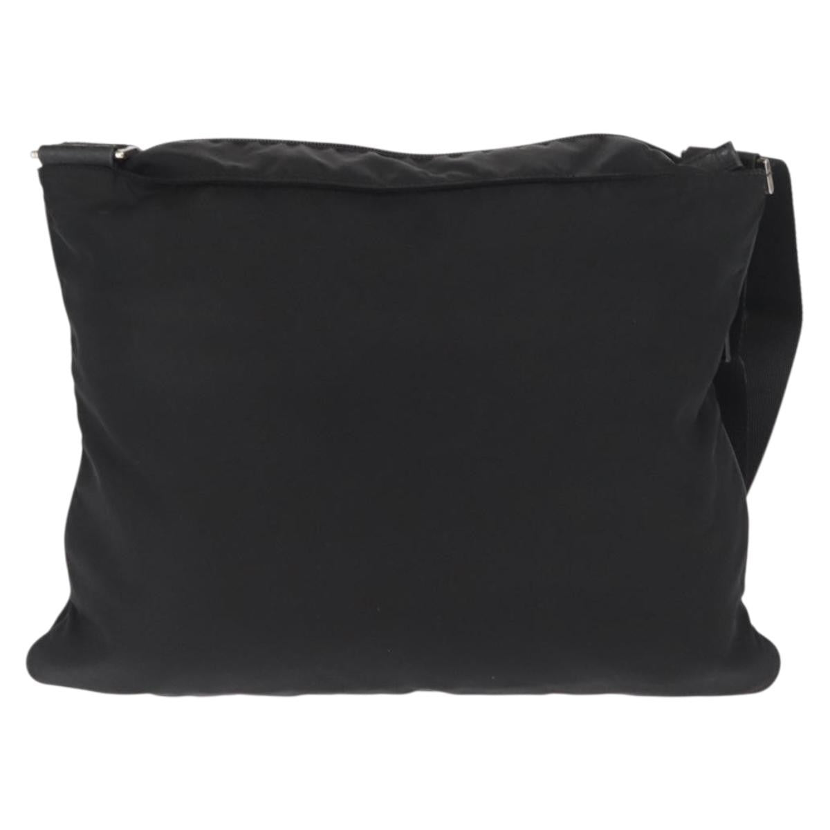 Prada Front Pocket Messenger Tessuto Black Nylon Shoulder Bag Bag (Pre-Owned)