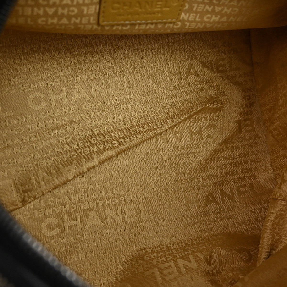 Chanel Vintage Bowler Lambskin Black Leather Handbag (Pre-Owned)