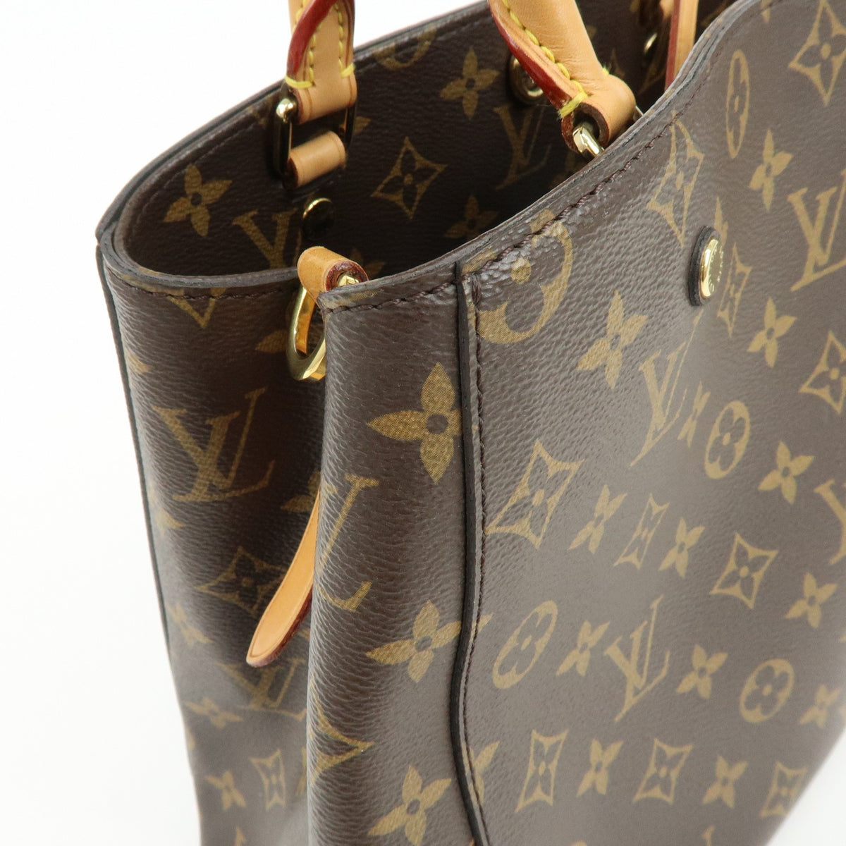Louis Vuitton Montaigne Monogram Canvas Brown Canvas Handbag (Pre-Owned)