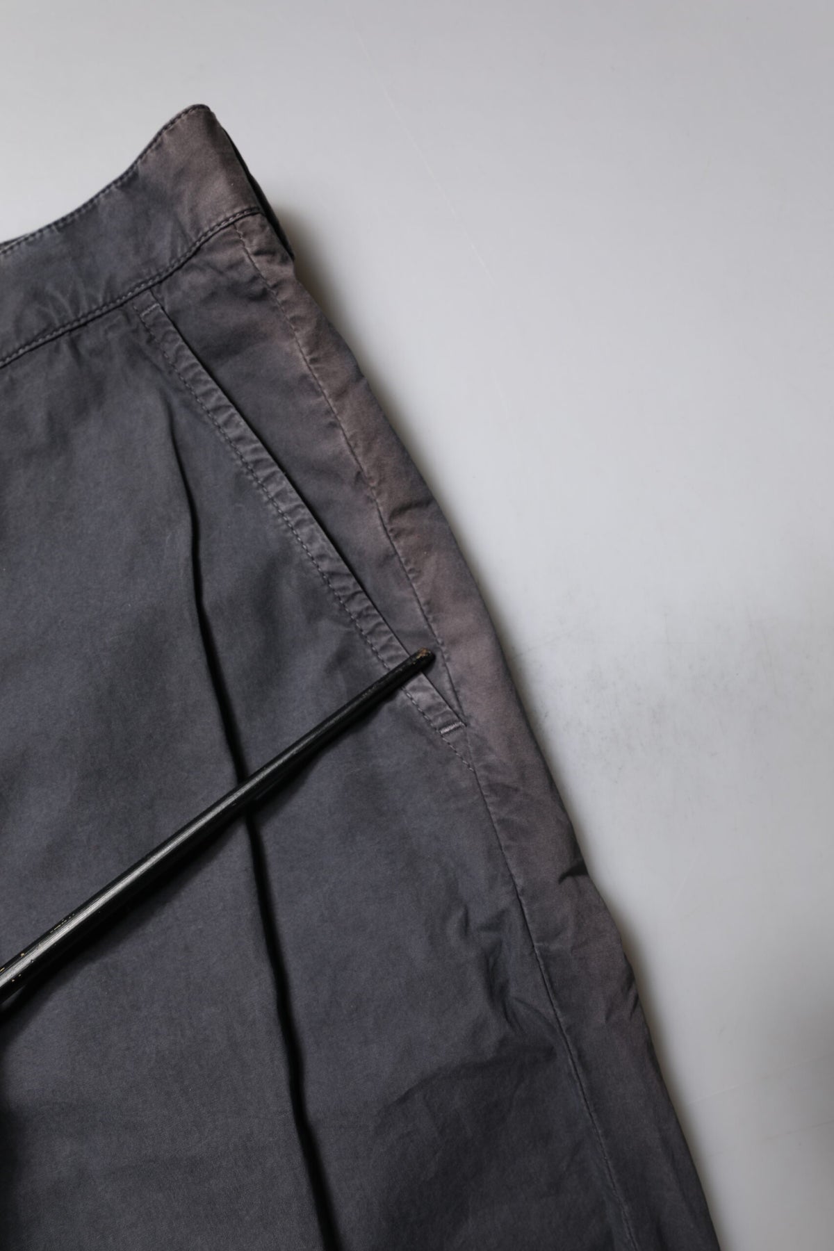 Dolce & Gabbana Dark Gray Cotton Mid Waist Men Bermuda Men's Shorts (Pre-Owned)