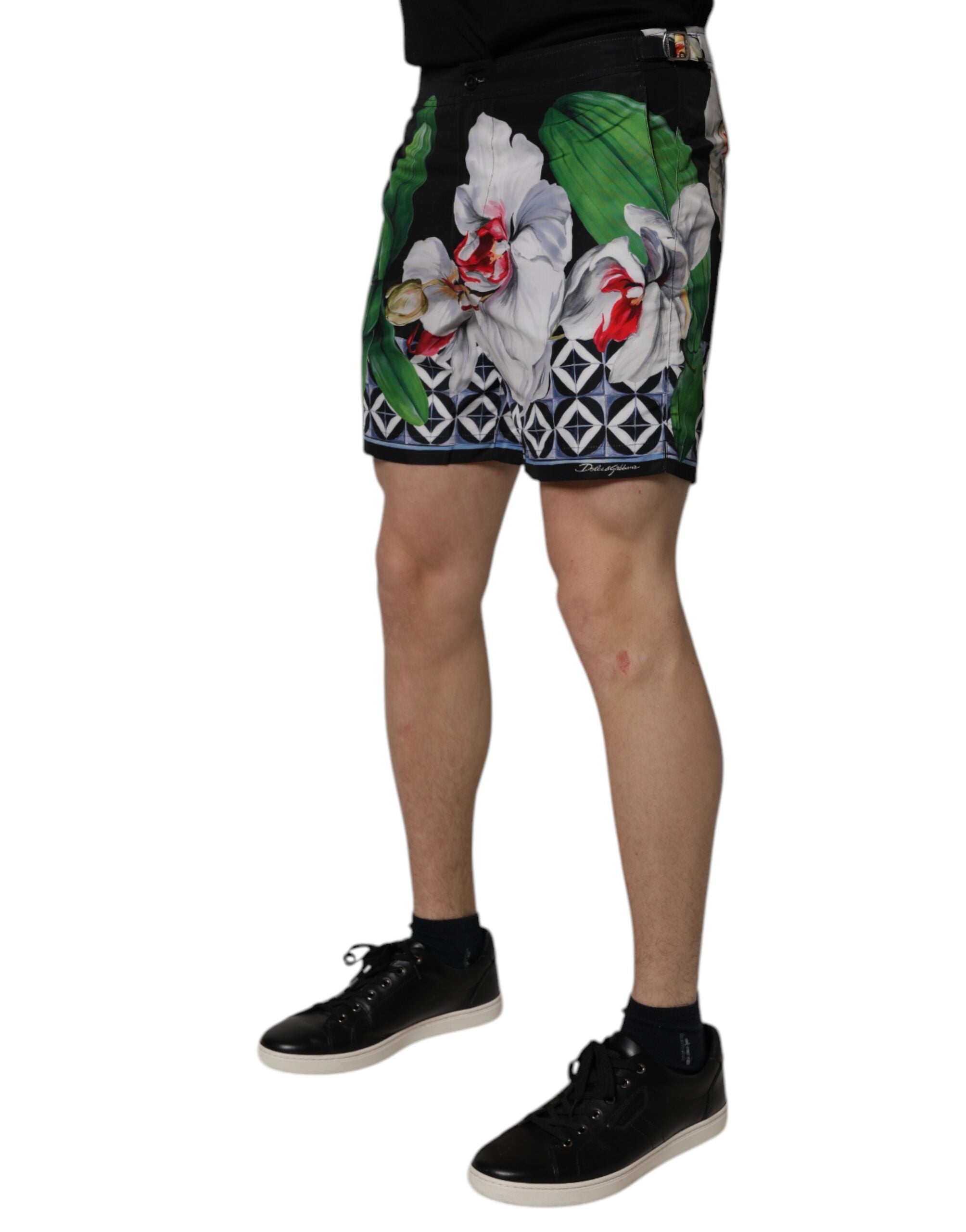Dolce & Gabbana Multicolor Floral Polyester Men Bermuda Men's Shorts