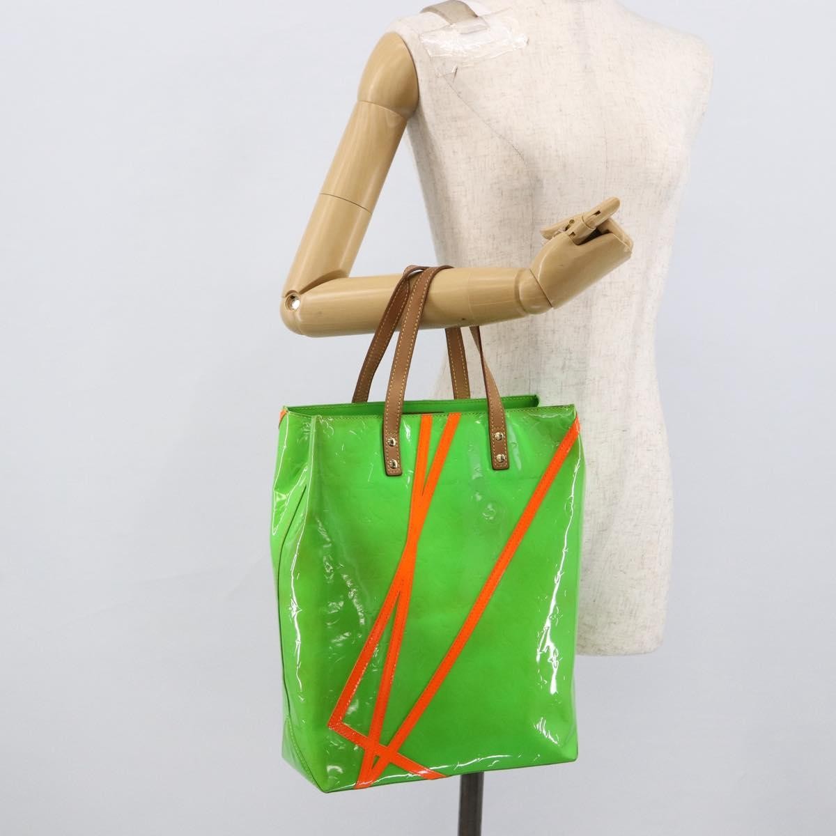 Louis Vuitton Robert Wilson Reade Vernis Green Patent_Leather Tote Bag Bag (Pre-Owned)