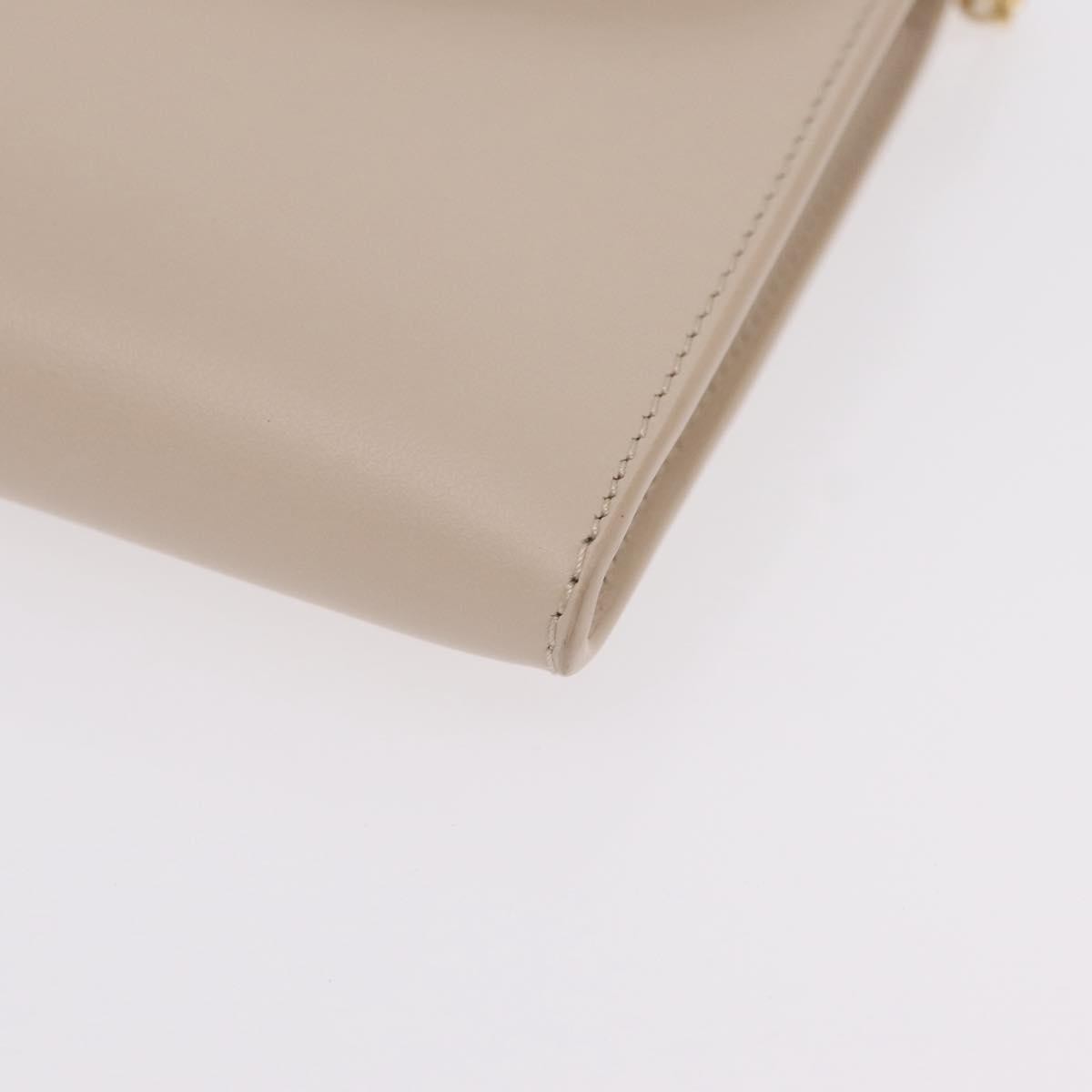 Christian Dior Bobby Flap Leather Beige Leather Shoulder Bag Bag (Pre-Owned)