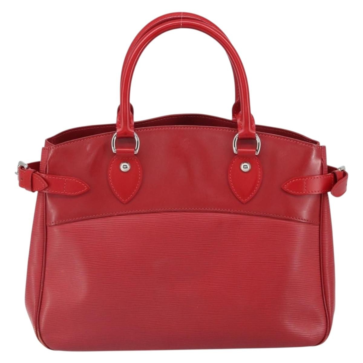 Louis Vuitton Passy Tote Epi Leather Red Leather Handbag (Pre-Owned)