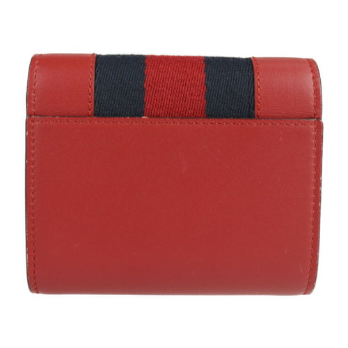 Gucci Sylvie Red Leather Wallet  (Pre-Owned)