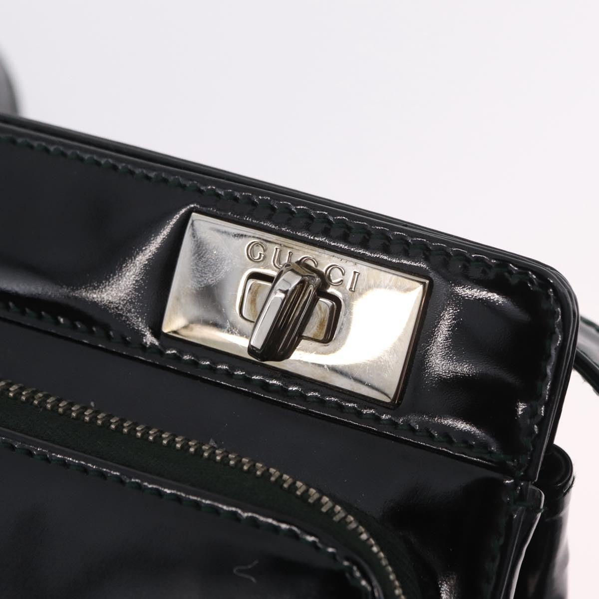 Gucci Shoulder Patent Leather Black Patent_Leather Shoulder Bag Bag (Pre-Owned)