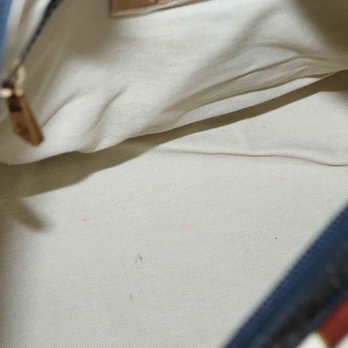 Bally Vintage Canvas Brown Canvas Handbag (Pre-Owned)