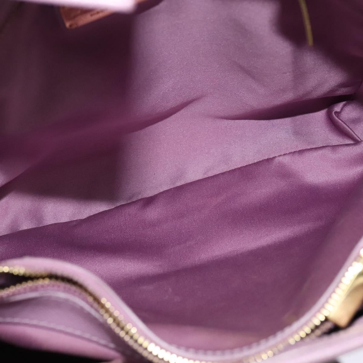 Salvatore Ferragamo Vara Bow Chain Tote Leather Purple Leather Tote Bag Bag (Pre-Owned)
