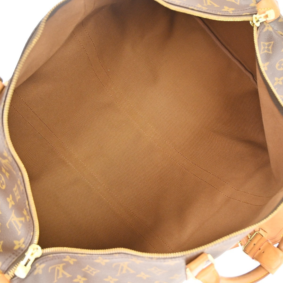 Louis Vuitton Keepall Monogram Canvas Brown Canvas Travel Bag Bag (Pre-Owned)
