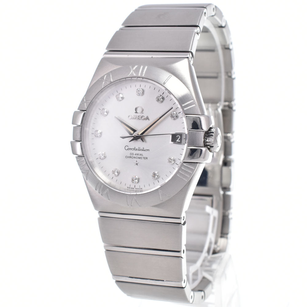Omega Constellation Co-Axial Chronometer Automatic Stainless Steel With Diamond Markers Watch (Pre-Owned)