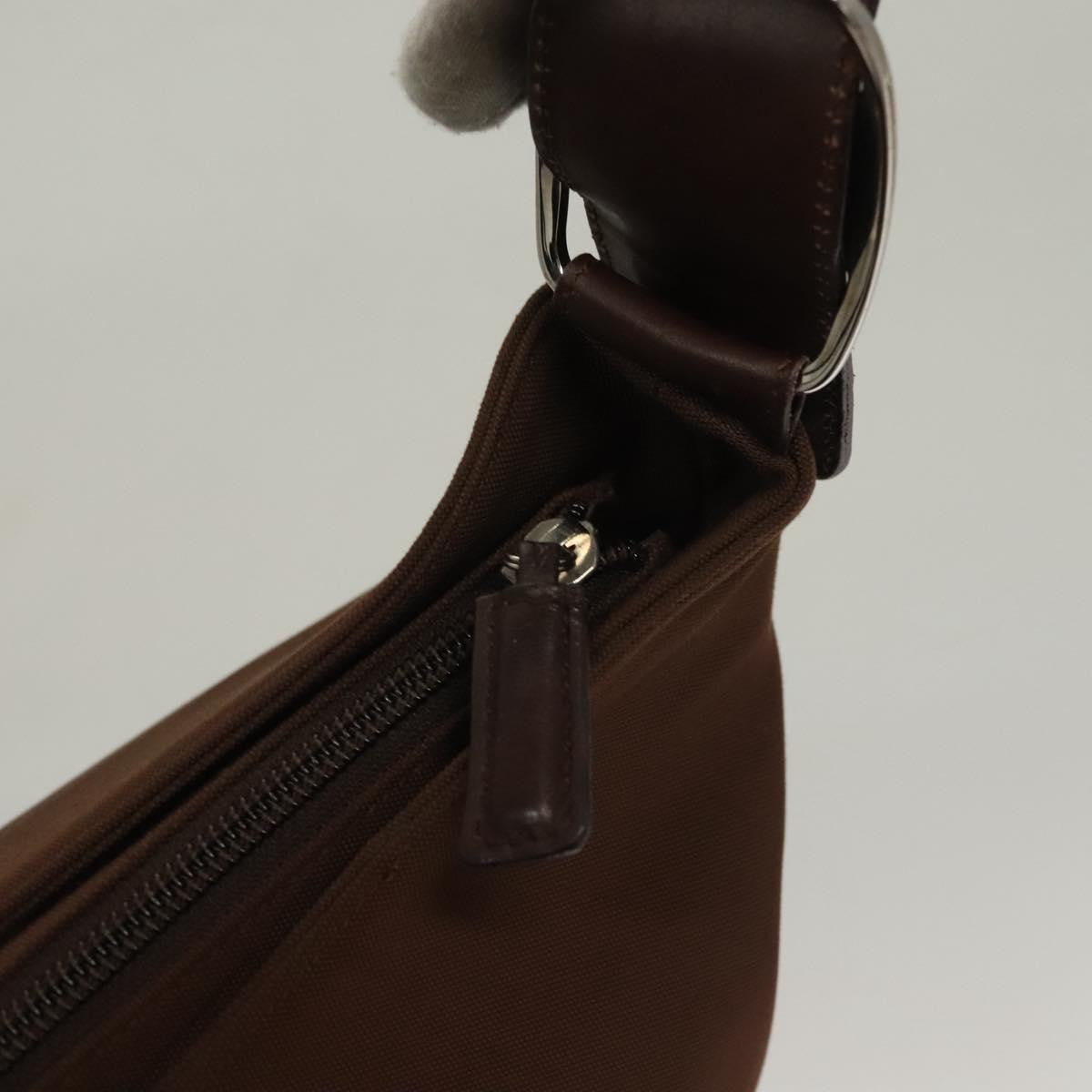 Salvatore Ferragamo Vala Canvas Brown Canvas Shoulder Bag Bag (Pre-Owned)