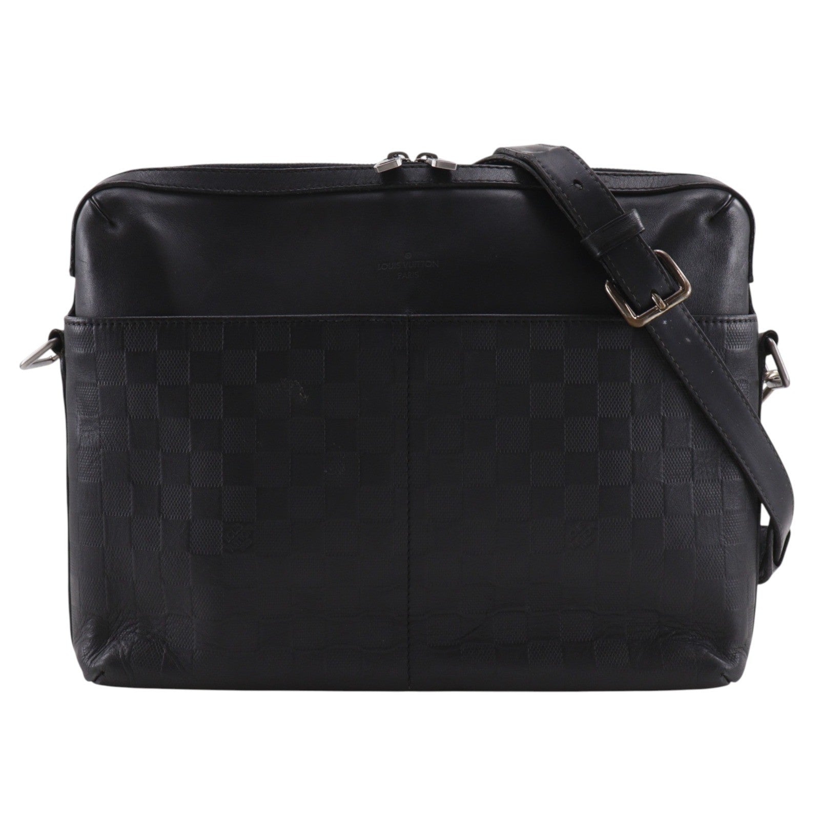 Louis Vuitton Calypso Messenger Damier Infini Leather Black Leather Shoulder Bag Bag (Pre-Owned)