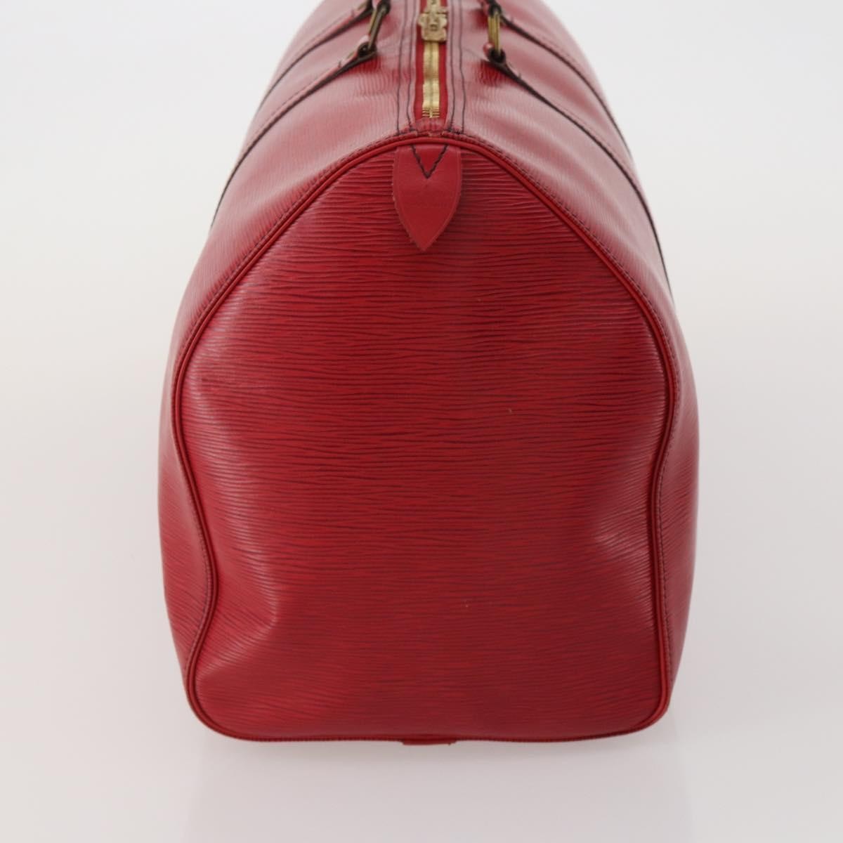 Louis Vuitton Keepall Epi Red Leather Travel Bag Bag (Pre-Owned)