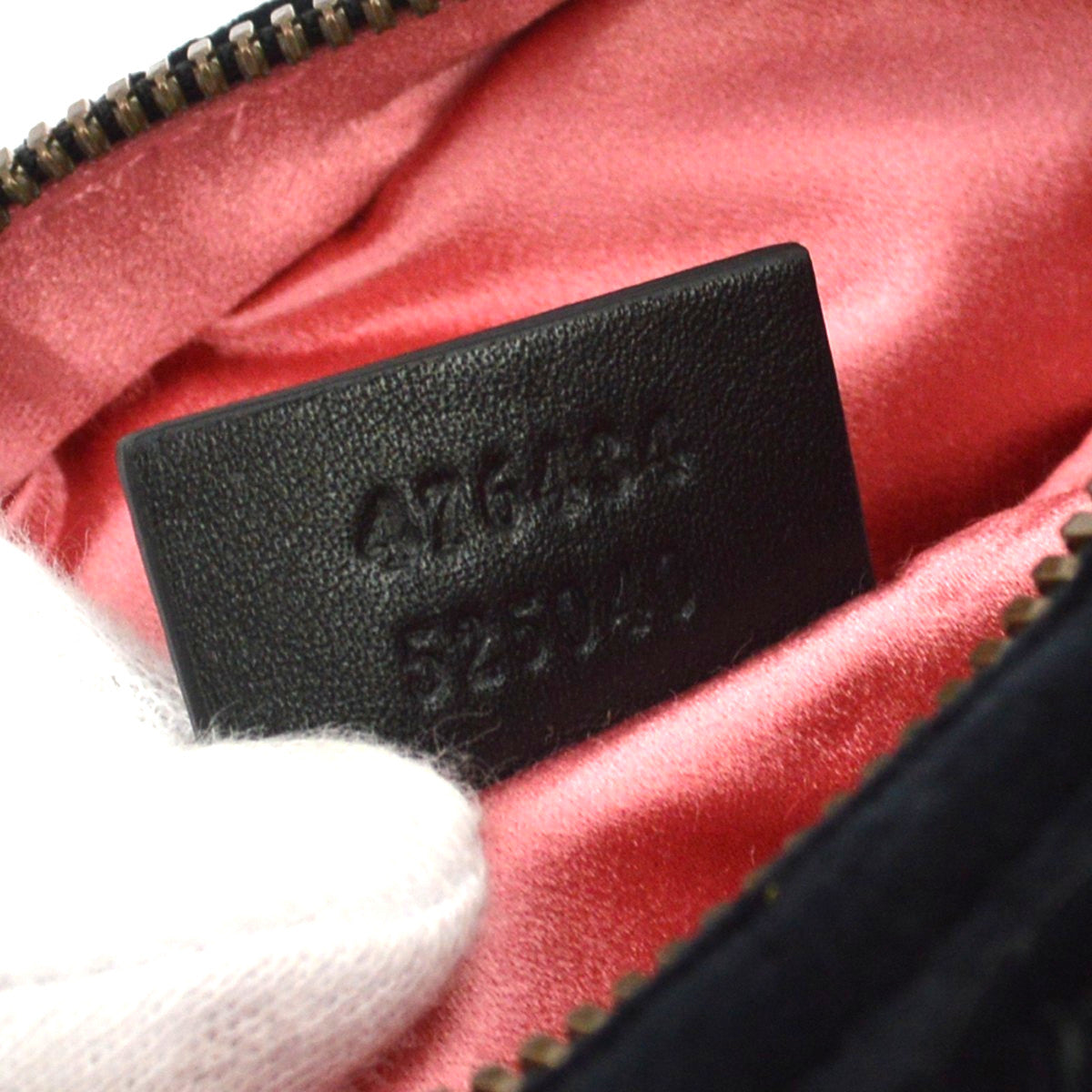 Gucci Gg Marmont Belt Embellished Matelasse Velvet Black Velvet Handbag (Pre-Owned)