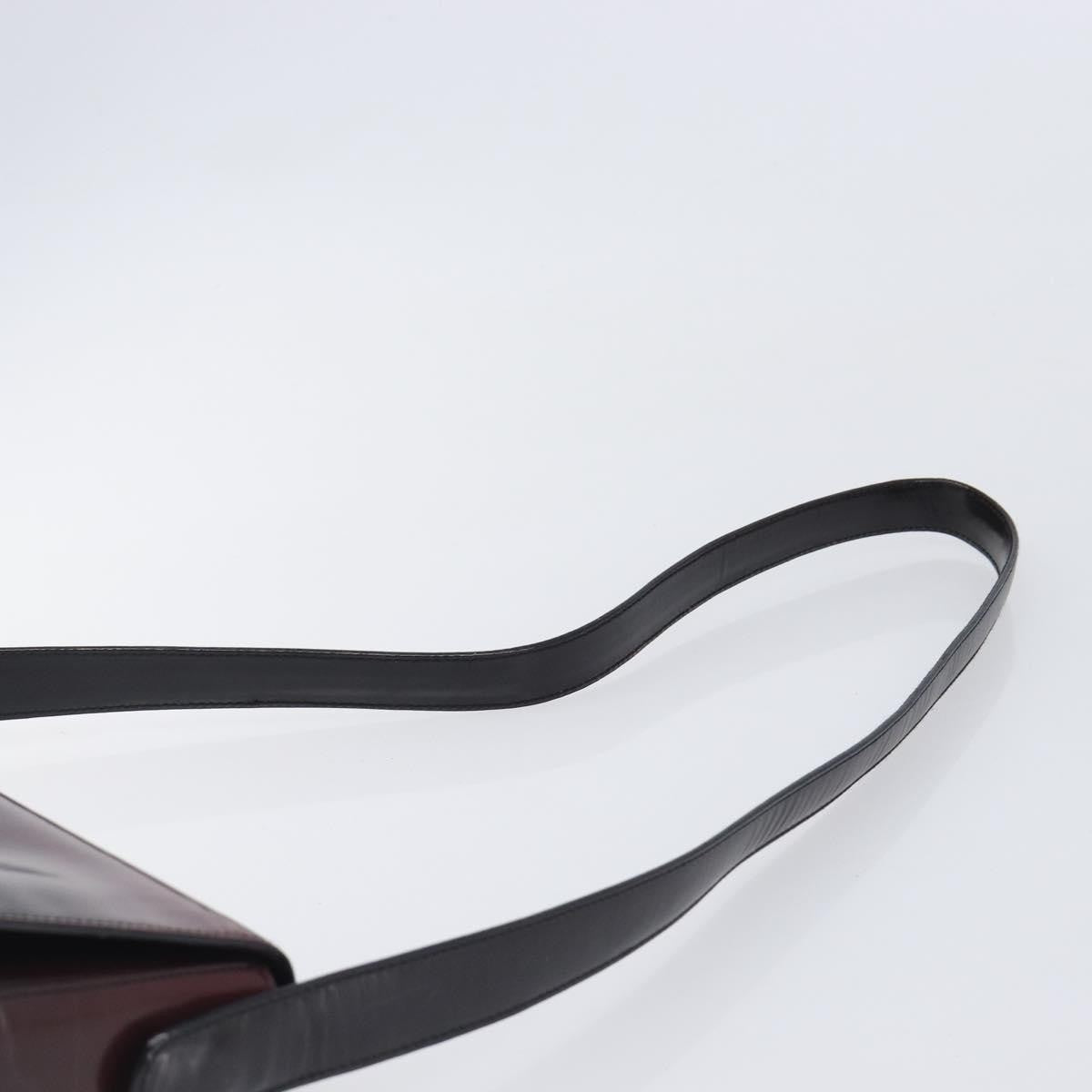 Prada Shoulder Leather Burgundy Patent_Leather Shoulder Bag Bag (Pre-Owned)