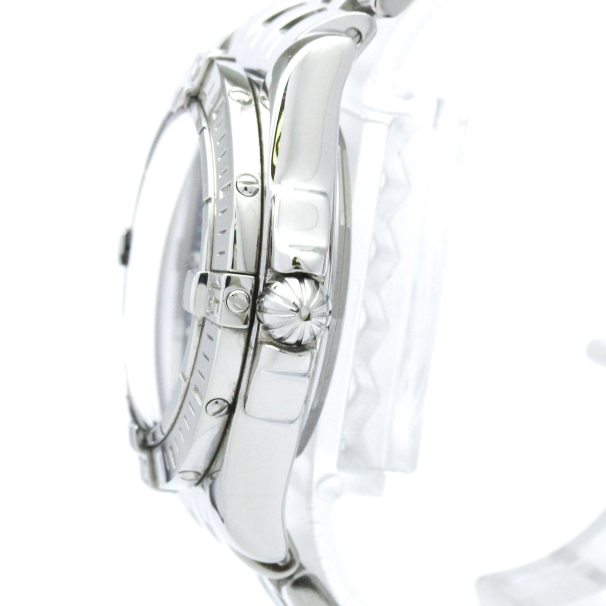 Breitling Cockpit Quartz Stainless Steel With Diamond Bezel Watch (Pre-Owned)