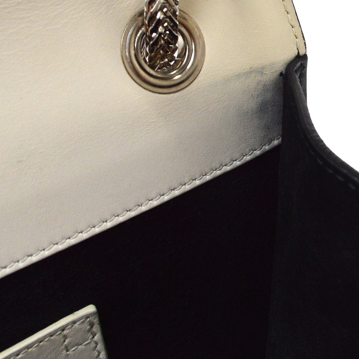 Saint Laurent Betty Leather Black Leather Handbag (Pre-Owned)