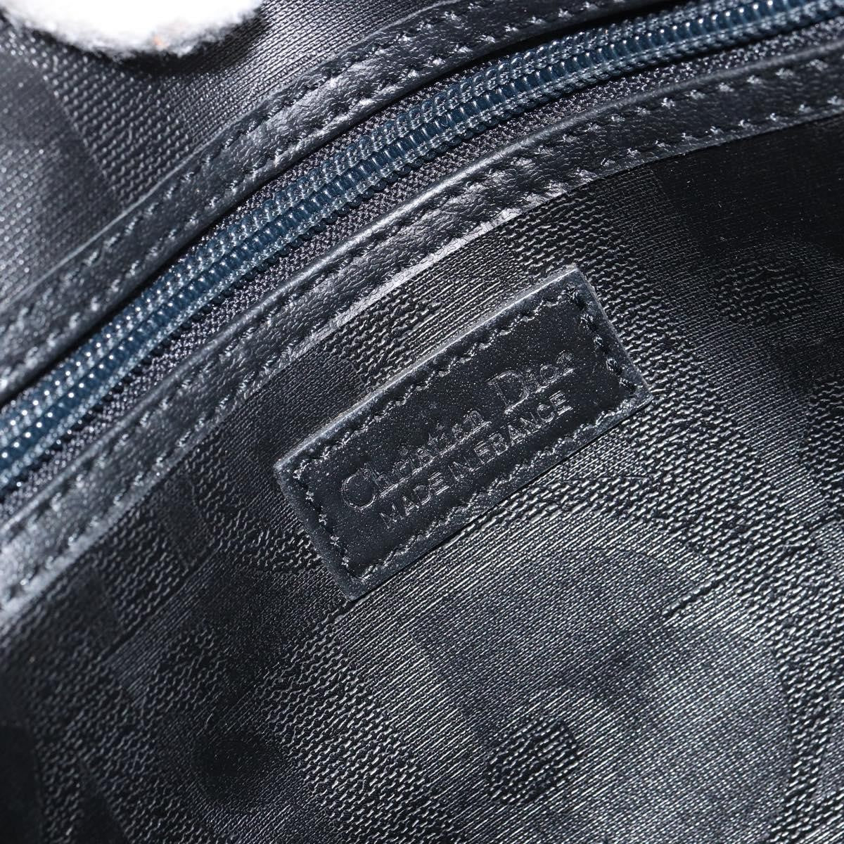 Christian Dior Vintage Trotter Boston Canvas Black Canvas Travel Bag Bag (Pre-Owned)