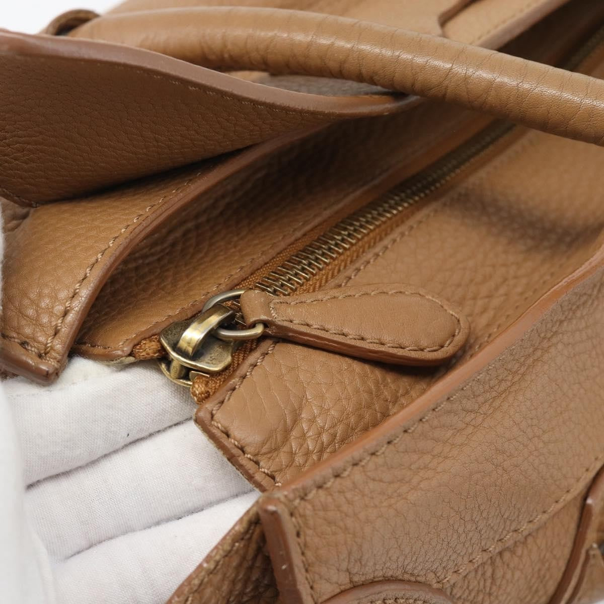 Celine Luggage Grainy Leather Brown Leather Tote Bag Bag (Pre-Owned)