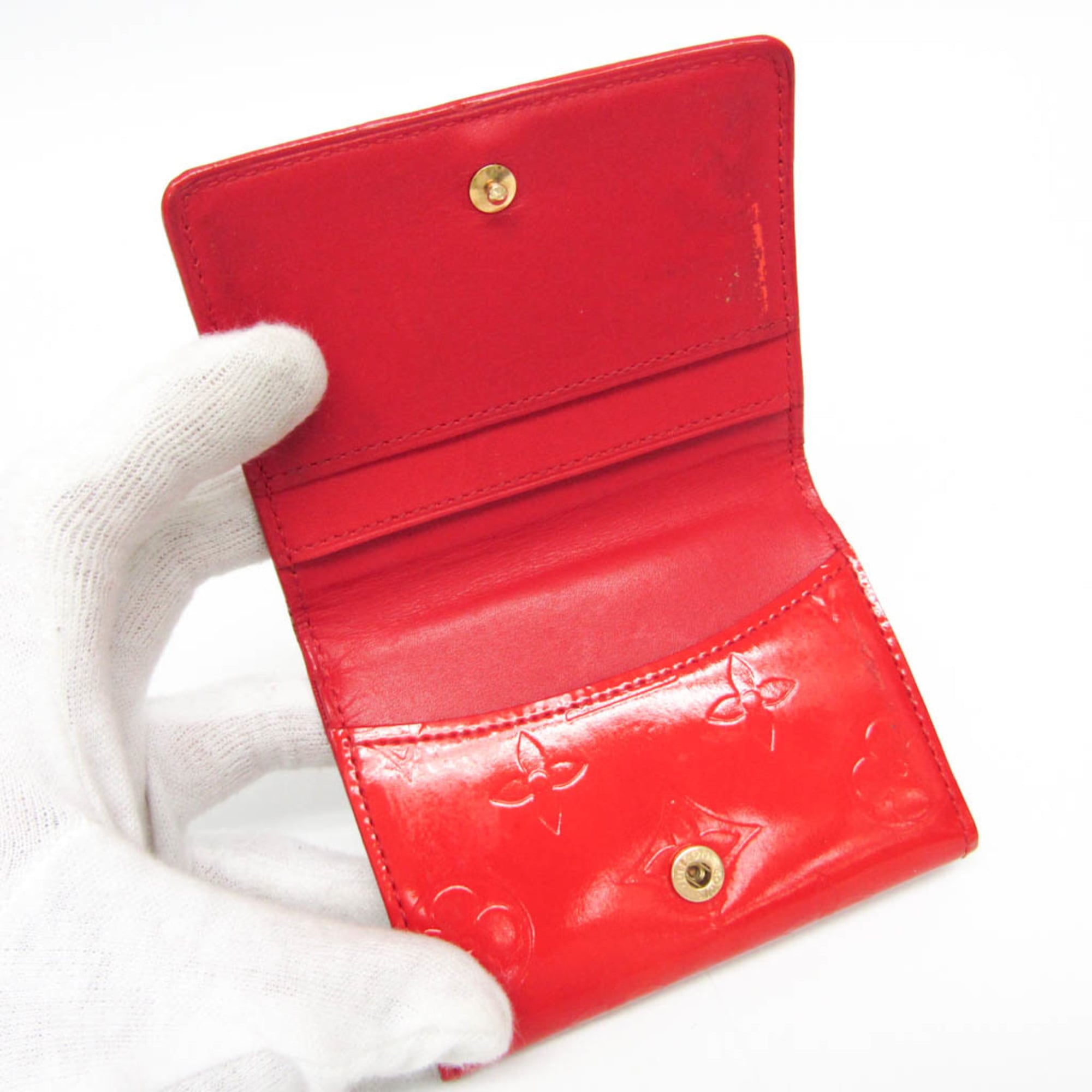 Louis Vuitton Ludlow Vernis Red Patent_Leather Wallets Accessory (Pre-Owned)