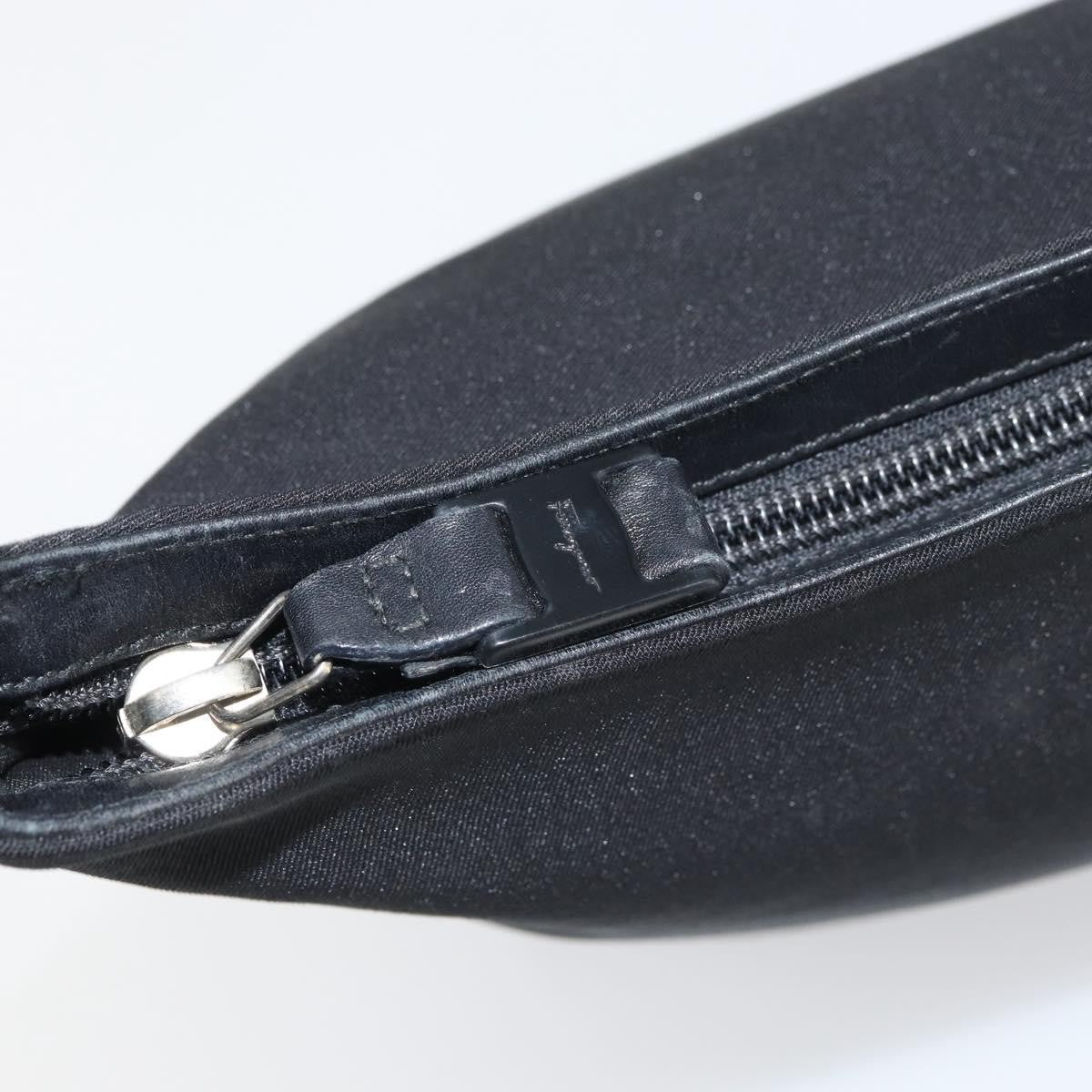 Salvatore Ferragamo Vala Nylon Black Nylon Shoulder Bag Bag (Pre-Owned)