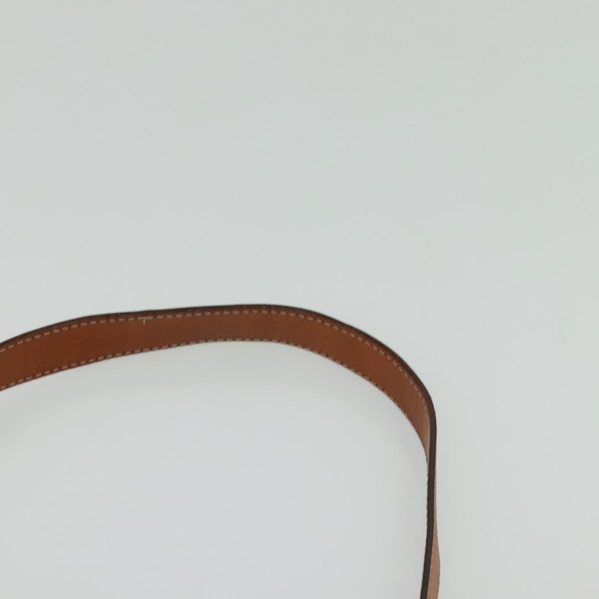 Celine Vintage Macadam Circle Logo Canvas And Leather Brown Canvas Shoulder Bag Bag (Pre-Owned)
