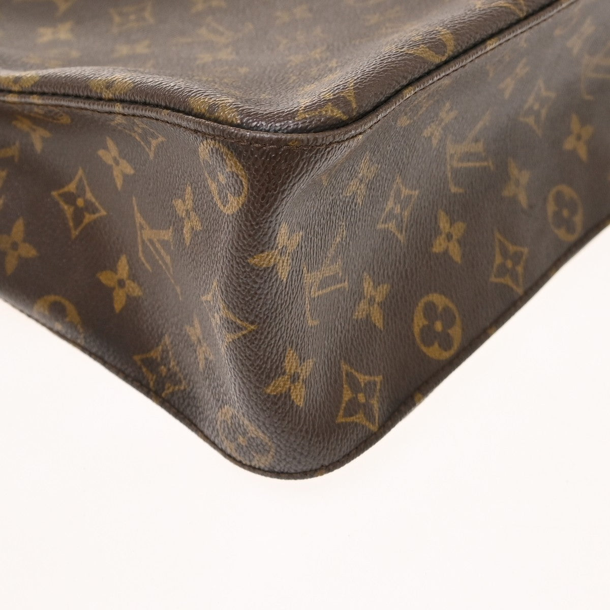 Louis Vuitton Looping Monogram Canvas Brown Canvas Handbag (Pre-Owned)