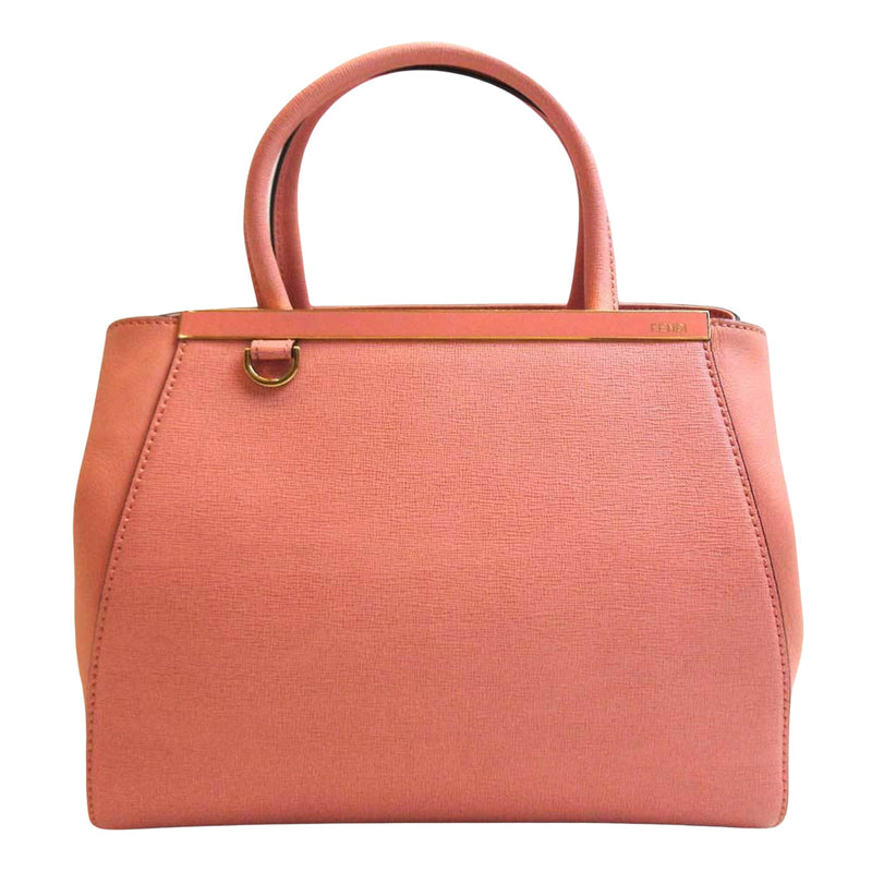 Fendi 2Jours Pink Leather Handbag (Pre-Owned)
