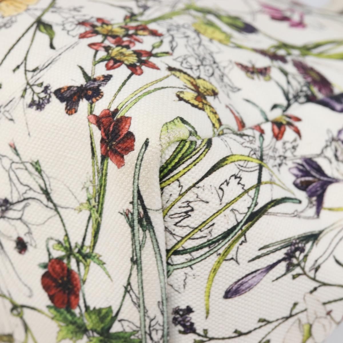 Gucci Open Flora Canvas Multicolour Canvas Tote Bag Bag (Pre-Owned)
