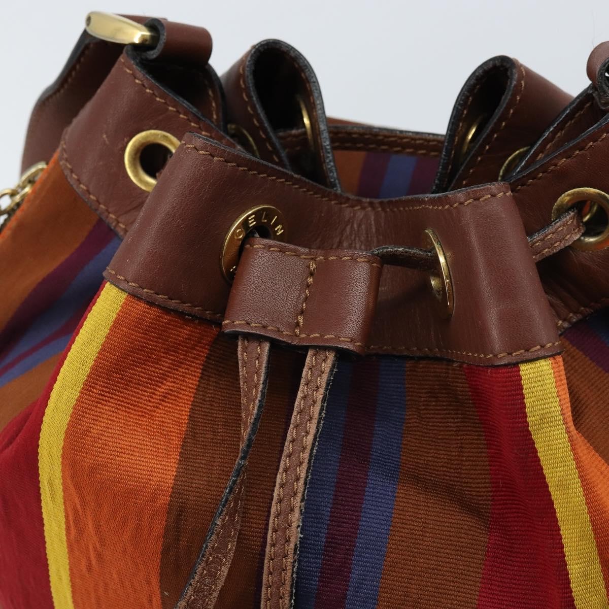 Celine Vintage Canvas Multicolour Canvas Shoulder Bag Bag (Pre-Owned)