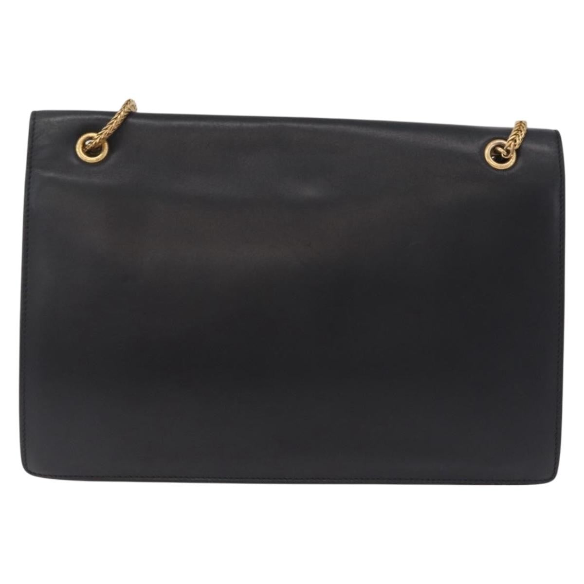 Saint Laurent Betty Leather Black Leather Handbag (Pre-Owned)