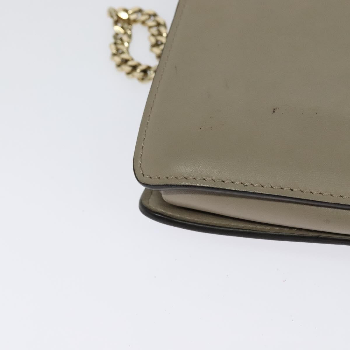 Chloe Faye Leather And Suede Beige Leather Bag (Pre-Owned)