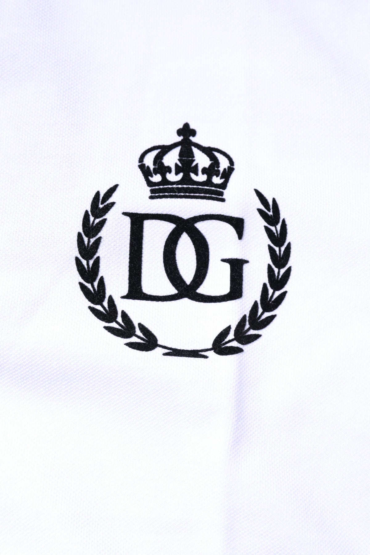 Dolce & Gabbana White Cotton Crown Collared Men Polo Men's T-shirt