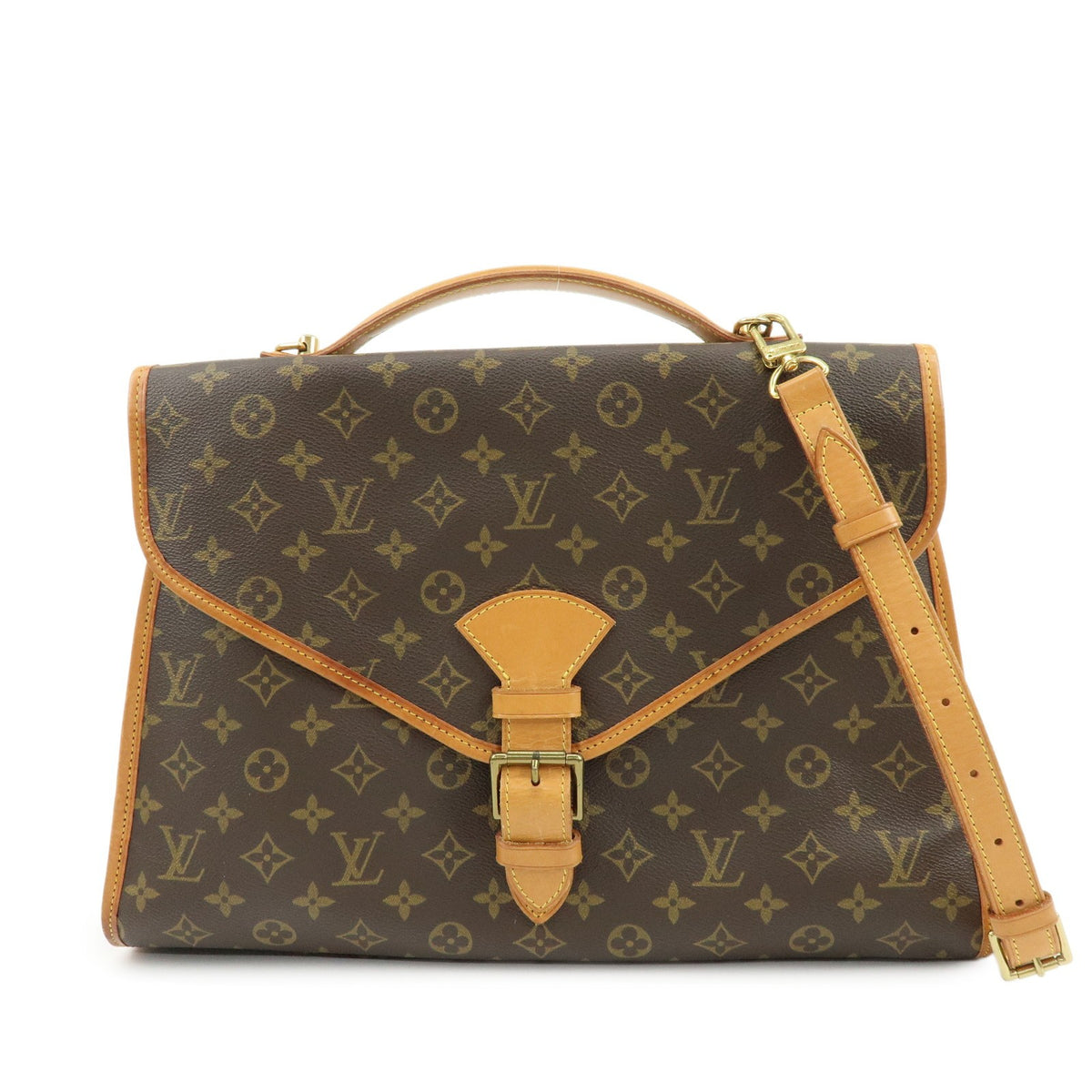 Louis Vuitton Beverly Monogram Canvas Brown Canvas Handbag (Pre-Owned)