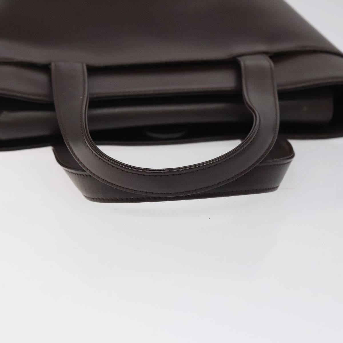 Burberry Nova Check Leather Brown Leather Handbag (Pre-Owned)