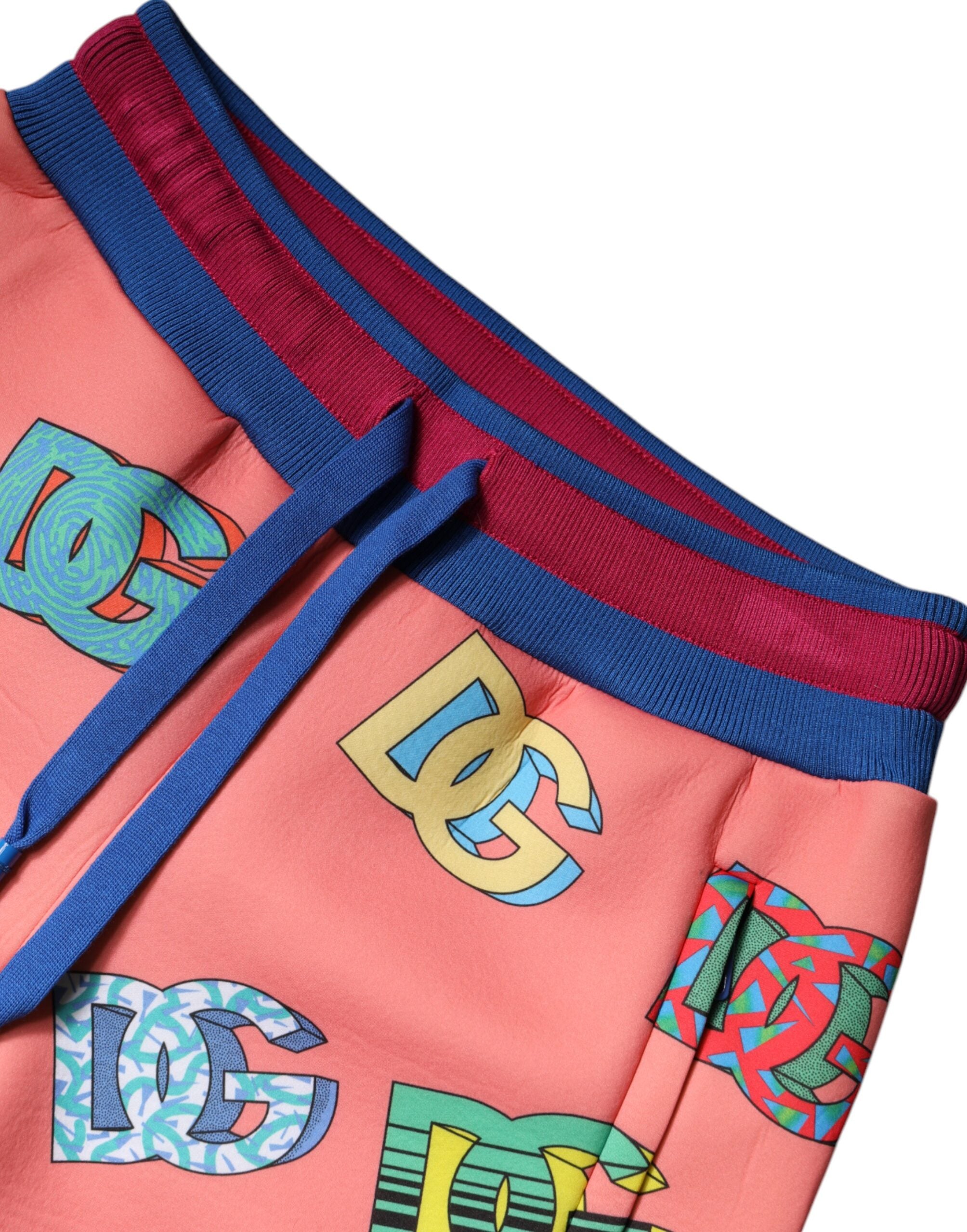 Dolce & Gabbana Pink Logo Monogram Jogger SweatWomen's Women's Pants
