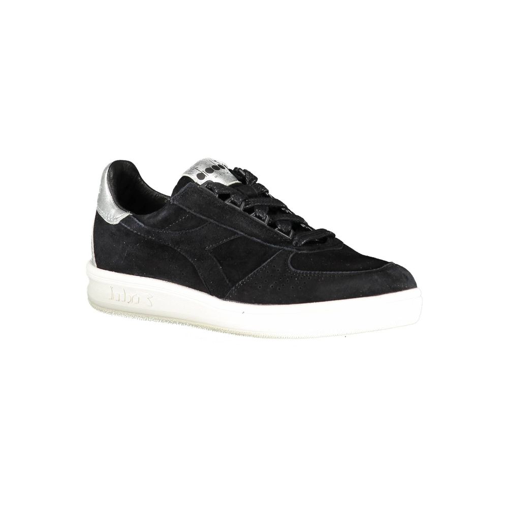 Diadora Black Leather Women Women's Sneaker