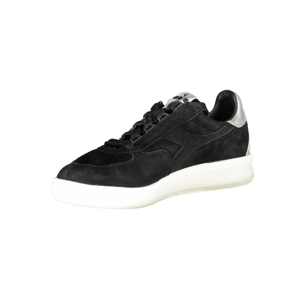 Diadora Black Leather Women Women's Sneaker