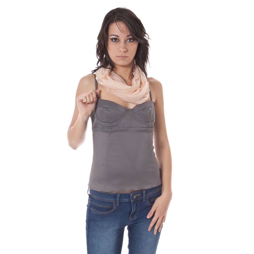 John Galliano Grigio Acetato Women Intimate Women's Top